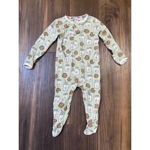 Magnetic Me Milk and Cookies Lightweight Footed Sleeper Baby 3-6 Months *READ*